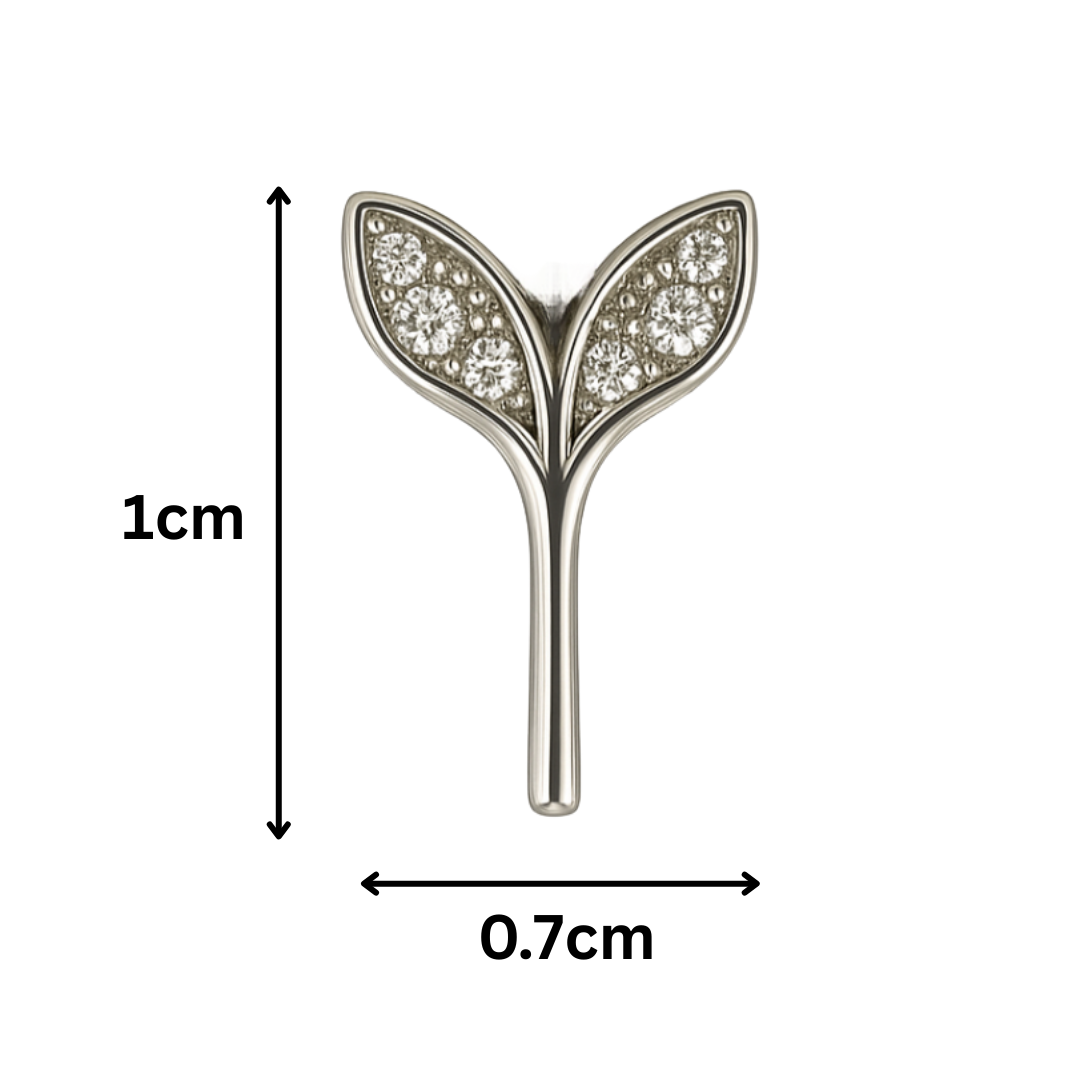 Sterling Silver Antler Glow Studs