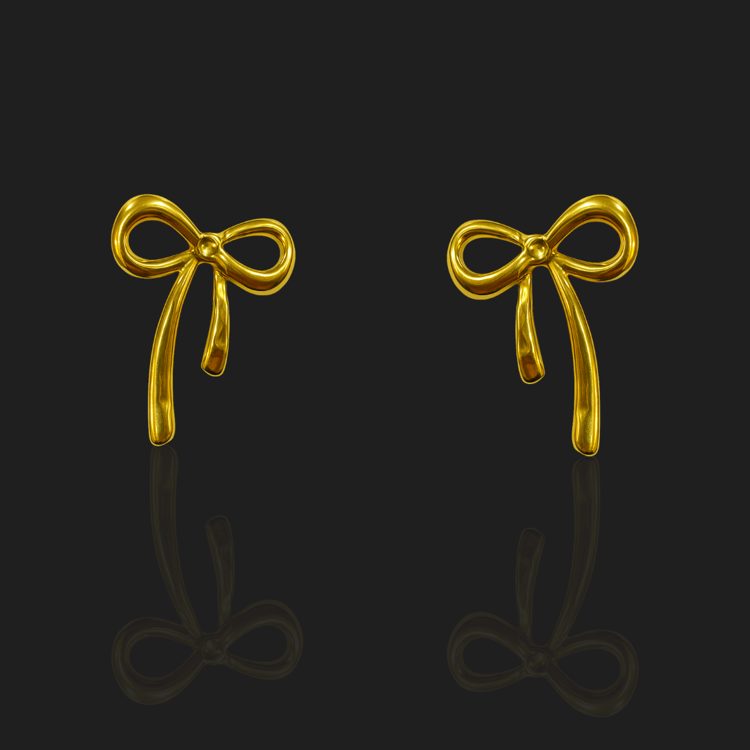Quirky Bow Stud Earrings