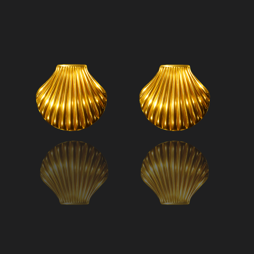 Seashell Flavored Stud Earrings