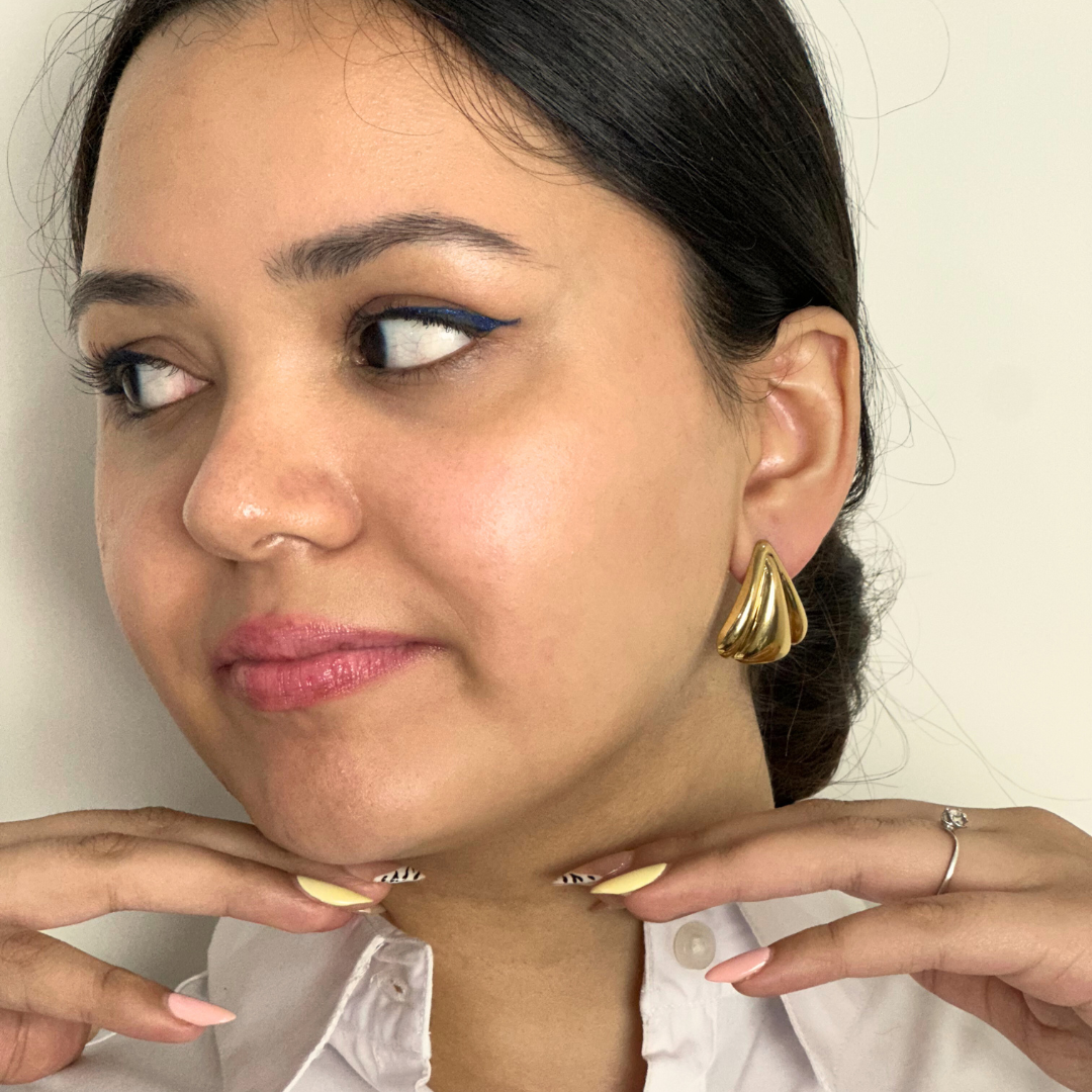 Petal Styled Stud Earrings