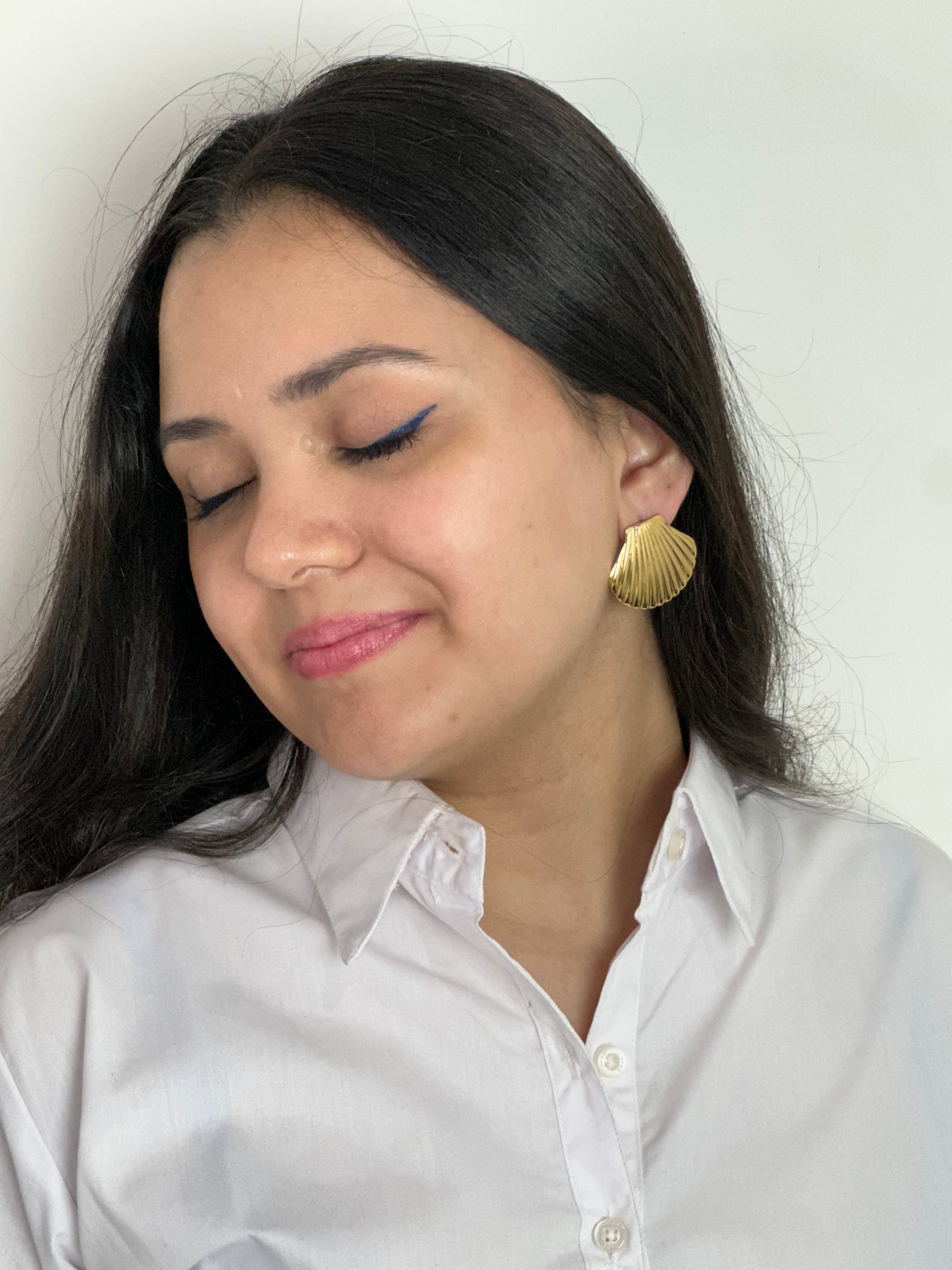 Seashell Flavored Stud Earrings