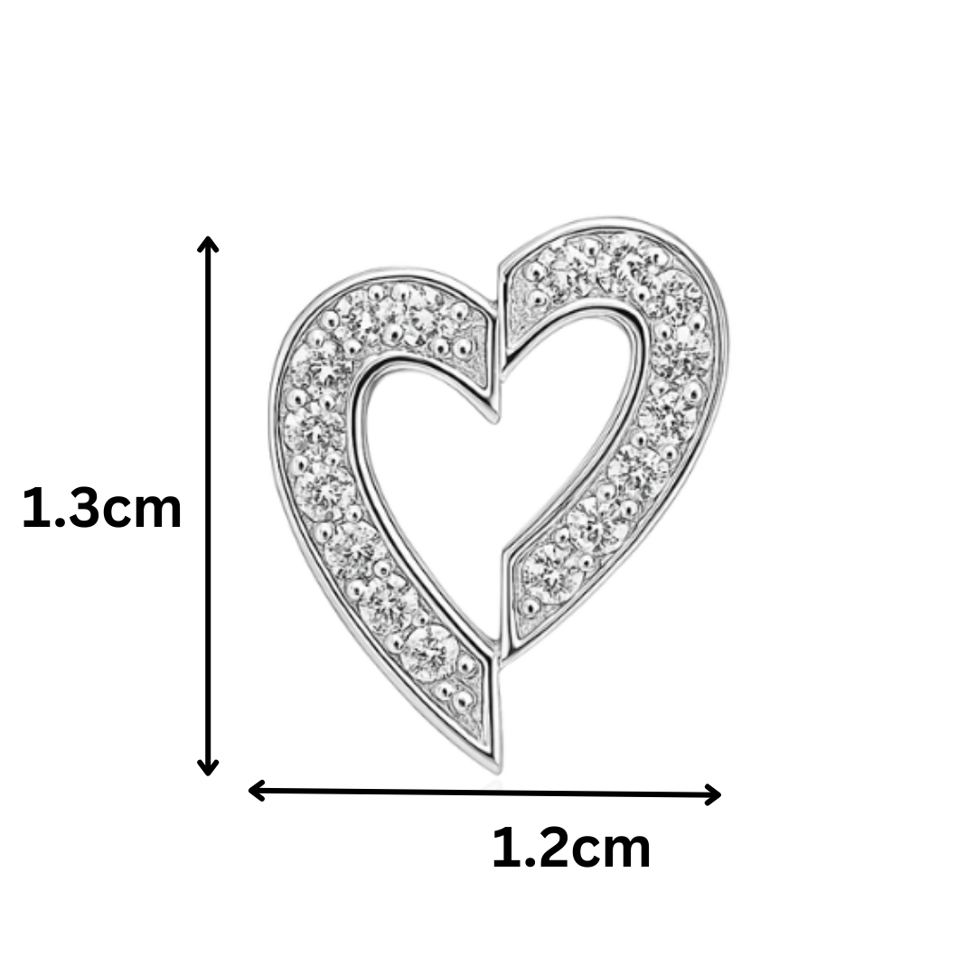 Sterling Silver Love Knots Charm Studs